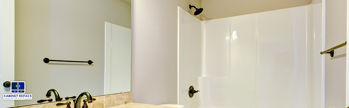 A New White Shower That Replaced a Bathtub With Bathtub to Shower Conversions